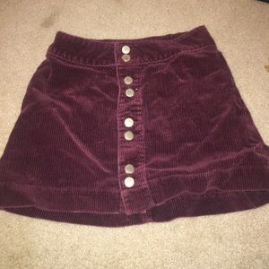 Abercrombie corduroy skirt